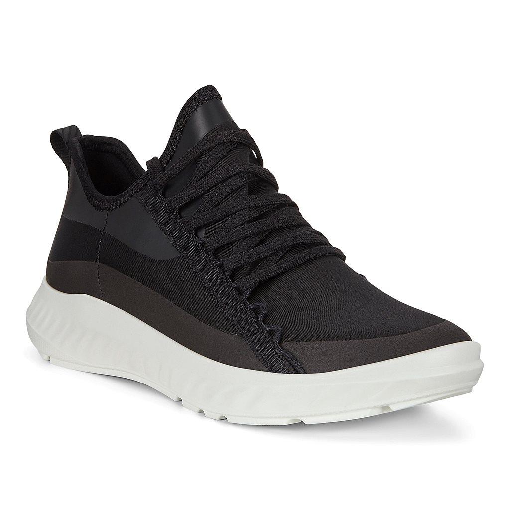 Ecco St.1 Lite Womens Sneakers In Black Online - India ZEB-965431